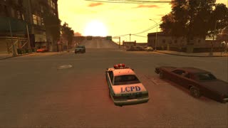 My stunt in GTA IV #4 - 'Flip' stunt on a police car