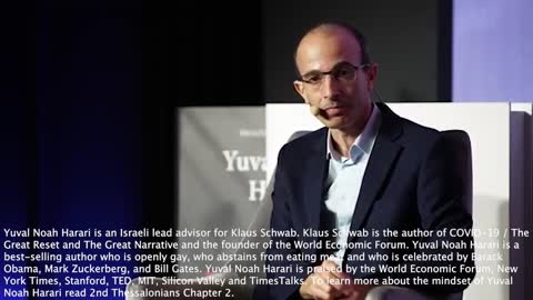 Yuval Noah Harari | Why Did Lead Klaus Schwab Advisor (Yuval) Say, "We Now Have Technological Tests That Can See the Level of Your Racism or Misogyny?"