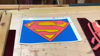 Stainglass Superman