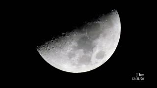 Moon, Very Close, Half, Craters detailed, 12/20/20