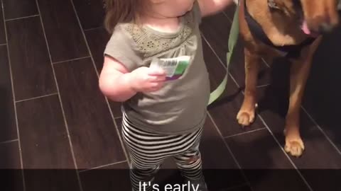 Baby Girl is Protective of her Food - Funny AF-#hangry