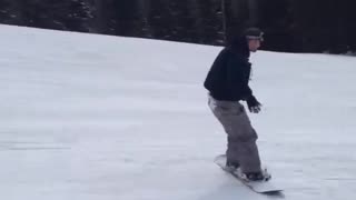 Collab copyright protection - guy snowboarding hill fall faceplant