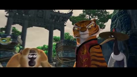Five warrior vs tai lung (kung fu panda)