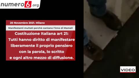 Signora multata perchè canta l'inno di mameli