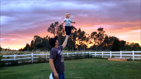 Baby Shows Off Incredible Balancing Skills