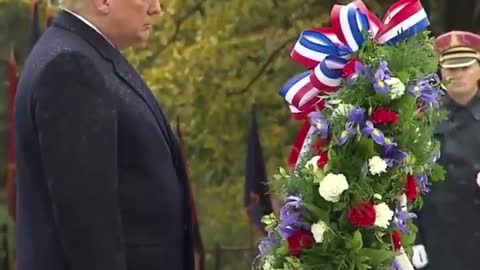 "PRESIDENT TRUMP VISITS ARLINGTON NATIONAL CEMETARY FOR VETERANS DAY" - TRUMP and the Military!