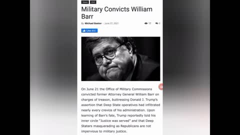 Military Convicts Bill Barr