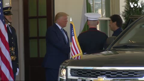 US president Donald trump Greets Pakistan's Prime minister Imran khan at the white House