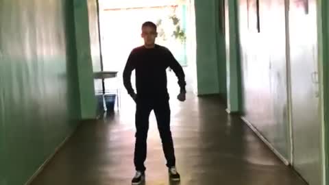 Cowboy fight at school