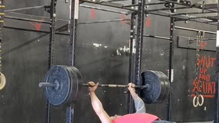 Bench press for 8 at 255