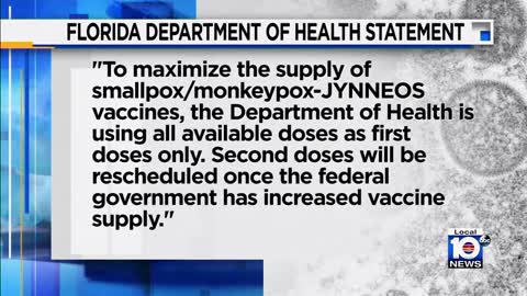 Florida reschedules 2nd monkeypox vaccine dose appointments