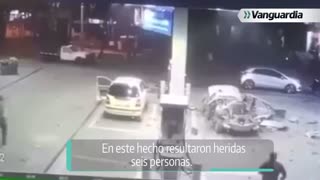 Explosión vehículo en Cali