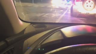 Police Vehicles Collide During Emergency Response