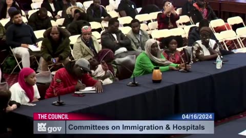 African migrants at NYC city council complain about the free food