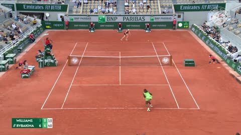 Elena Rybakina vs Serena Williams - Round 4 Highlights I Roland-Garros 2021 (UNTITLE)