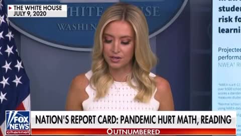 McEnany plays a video to remind everybody what the Trump administration said about closing schools!