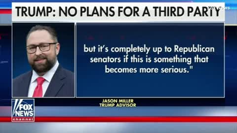 Trump has 'no plans' for third party but will help Republicans win back House and Senate in 2022