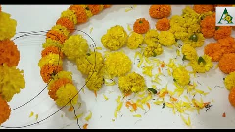 Marigold flower toran for door decoration