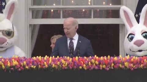 Totally fine Joe Biden invites kids to say hi to the "Oyster Bunnies"