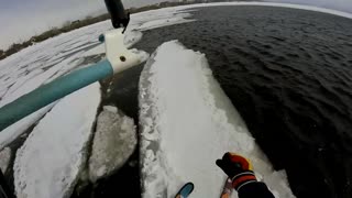 Driving on an ice floe