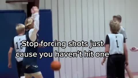 Stop forcing shots just cause you haven't hit one