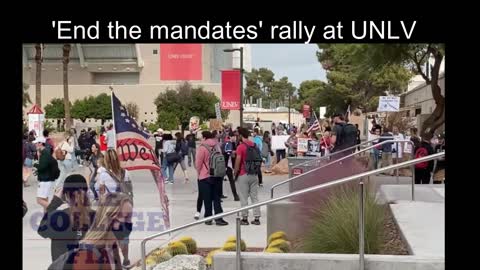 'End the Mandates' rally at UNLV