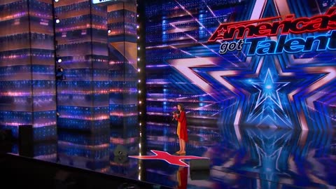 Pam Performs _All by Myself_ with Her Incredible Singing Dog Casper - America's Got Talent 2021