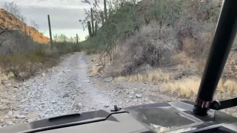 ATV riding in the Arizona desert.