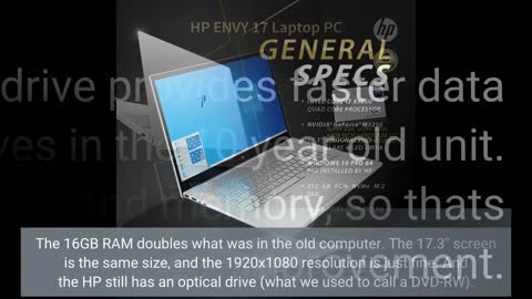 HP Envy 2019,17.3" Full HD Touch, i7-10510U 10th gen Quad CPU,NVIDIA MX250(4GB), 1TB SSD NVME,1...