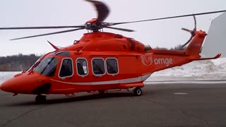 Ornge Air Ambulance takes off from Canadian Aviation and Space Museum