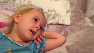 Sweet toddler preciously recites Psalm 91 for the camera