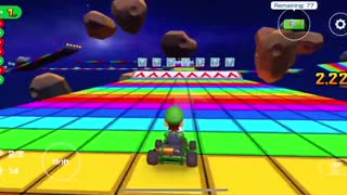 RMX Rainbow Road 1R/T Gameplay | Mario Kart Tour (Mario vs. Luigi Tour)