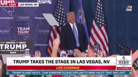 LIVE: President Donald J. Trump Holds Caucus Rally in Las Vegas - 24 Jan 2024