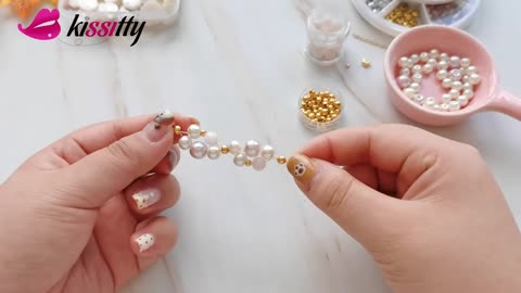 Tutorial on Dainty Pearl Bracelet - How to Make Elegant Pearl Bracelet