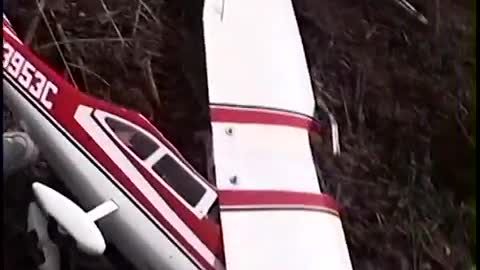 RC airplane crashes