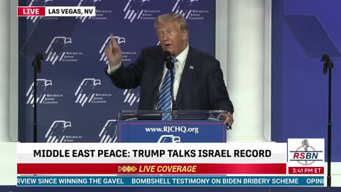 FULL SPEECH: Trump headlines Republican Jewish Coalition Summit in Las Vegas, Nevada - 10/28/23