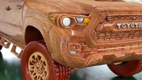 wood hand made car