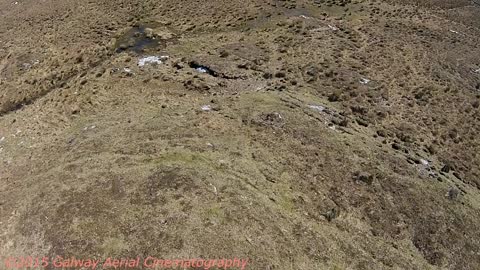 Aerial View Where Alcock & Brown had Landed In Connemara On A Irish Bog