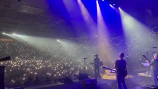 Leading a massive crowd in singing #GodBlessAmerica in Florida!