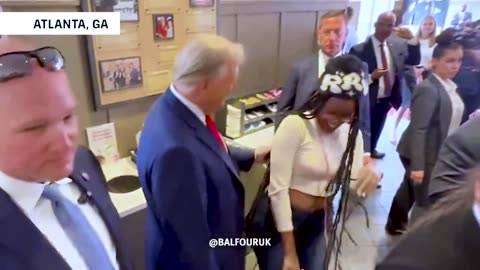 Watch What Happens When Trump Walks Into Atlanta Chick-fil-a (VIDEO)