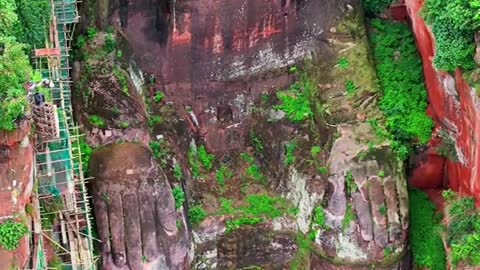 One of the largest Buddha statues carved on Moyan in the world.