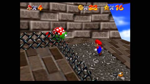 Kicking Bowser's Shell & Nabbing A Secret Star - Super Mario 64