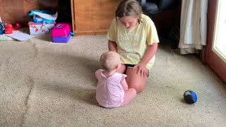 Niece and Baby Have a Cute Argument