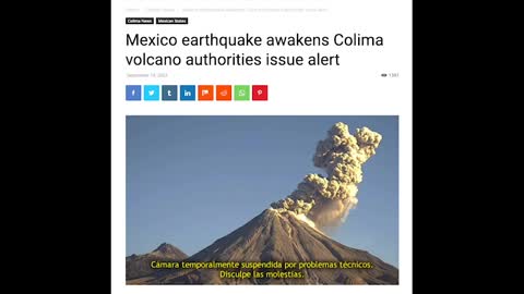 Colima volcAno in Mexico Awakens