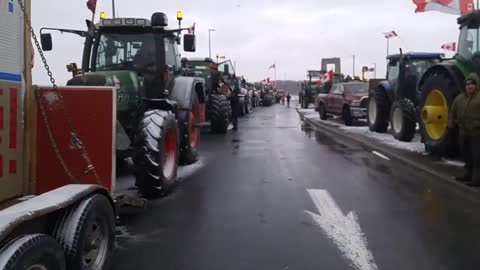 Cornwall, Ontario border blockade beginning