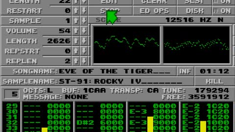 Amiga and Atari ST Protracker Music Mods - Eye Of The Tiger