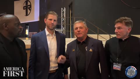 Eric Trump with Veterans For America First National Spokesman Admiral Charles Kubic VFAF.ORG