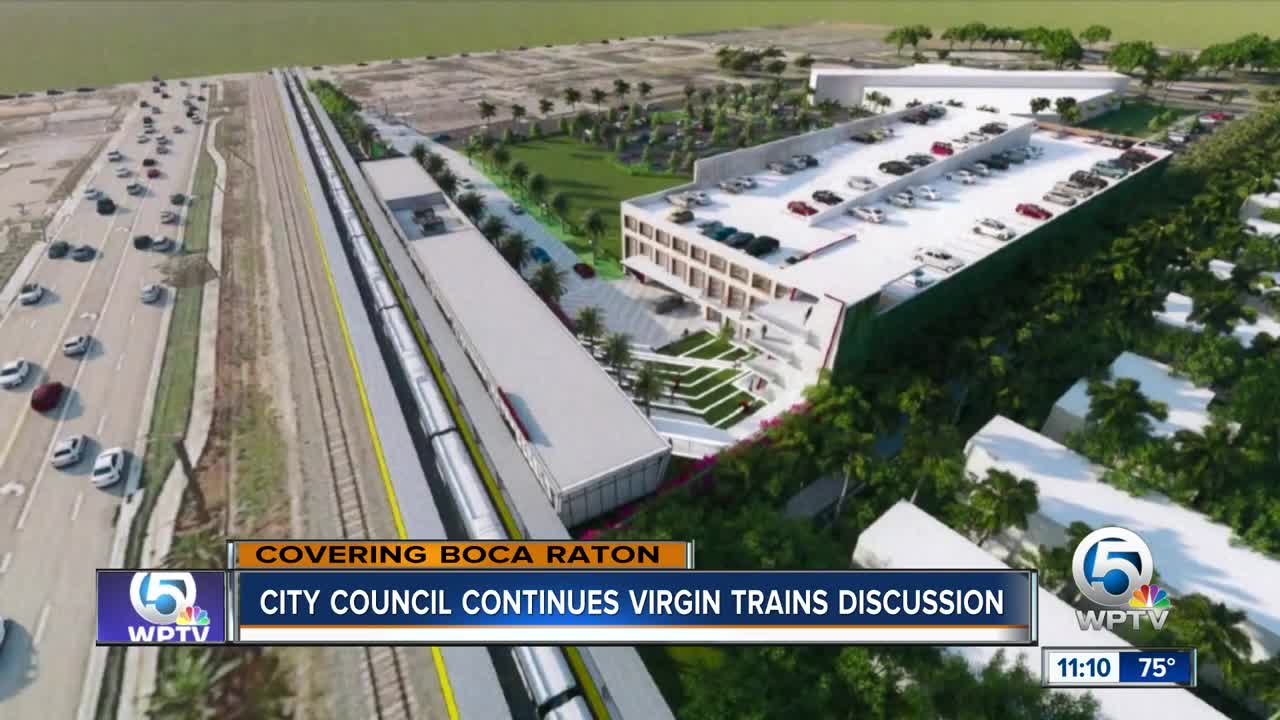 Boca Raton City Council continues Virgin Trains discussion