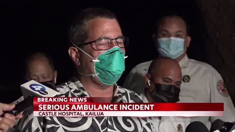 Patient killed, paramedic critical after ambulance 'explodes' at Adventist Health Castle in Kailua