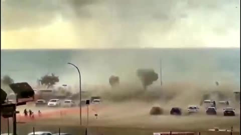 waterspout turns into tornado